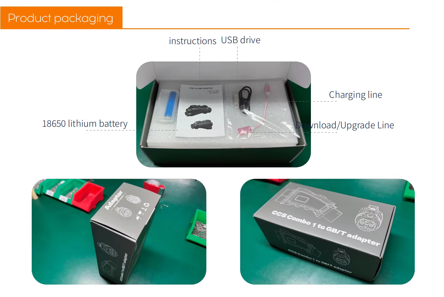 CCS1 to GBT Charging Adapter - Detail 3