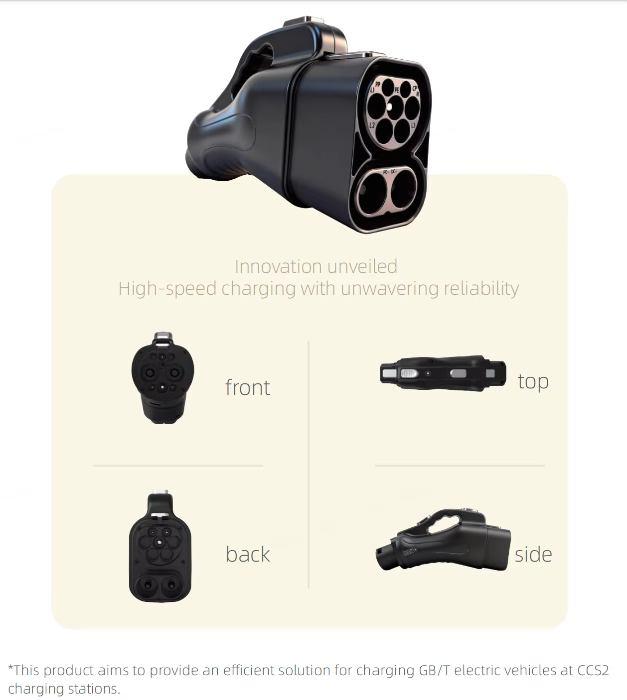 CCS2 to GBT Charging Adapter - Detail 1