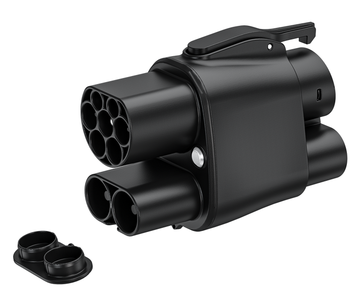 CCS2 & Type 2 to CCS1 & Type 1 Charging Adapter - AC+DC 2 in 1
